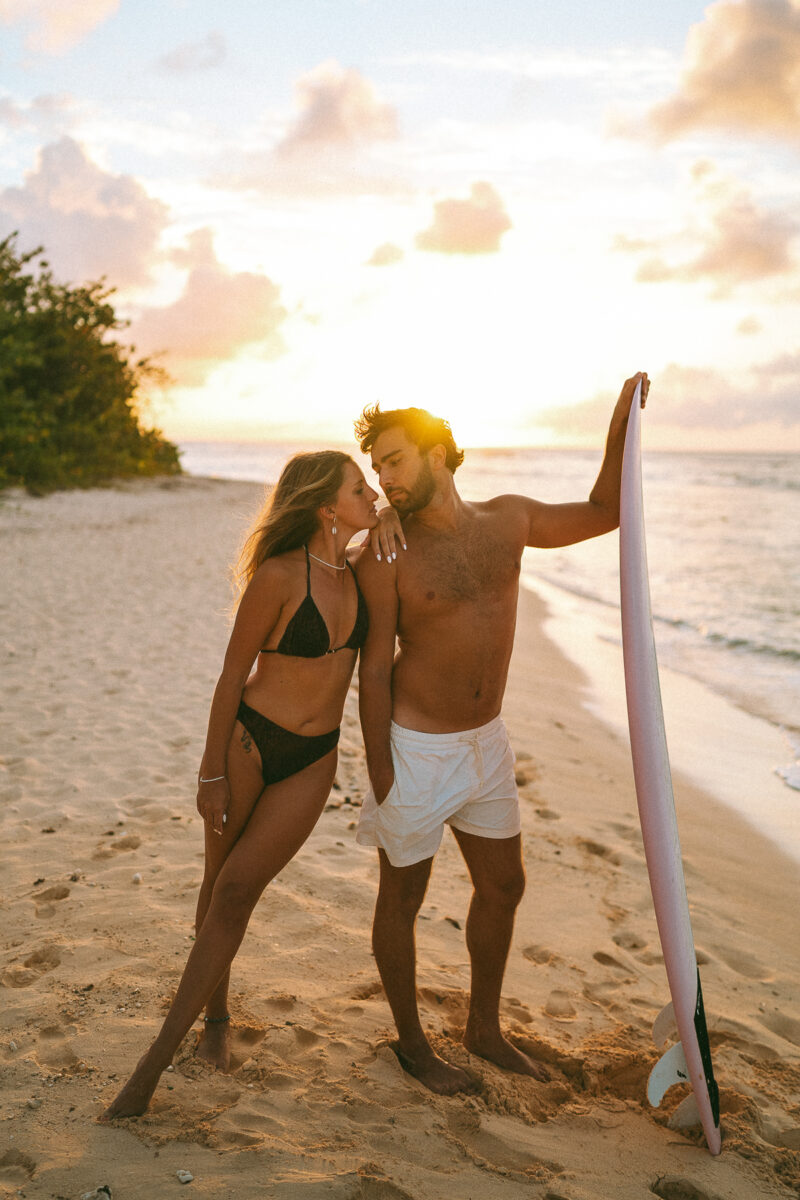 couple surf guadeloupe